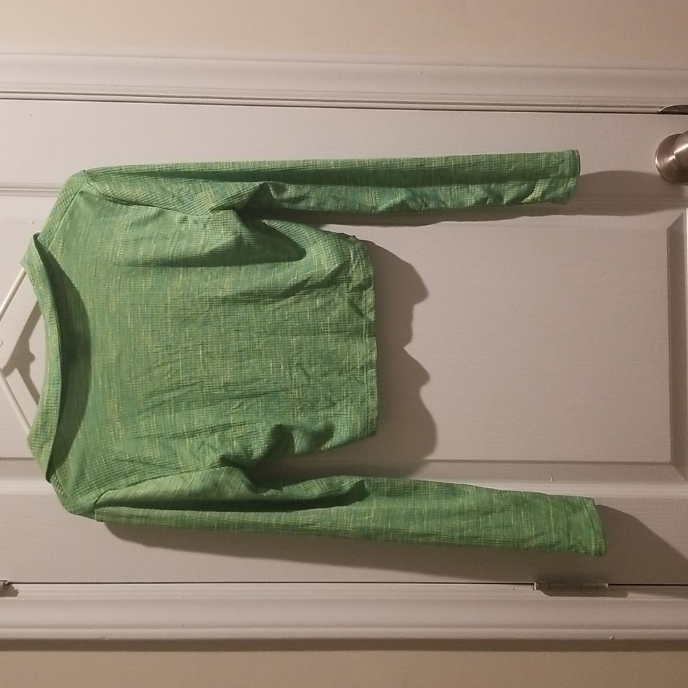 Rue21 Green Crop Top With Collar and Long Sleeves NEW WT - Picture 5 of 6